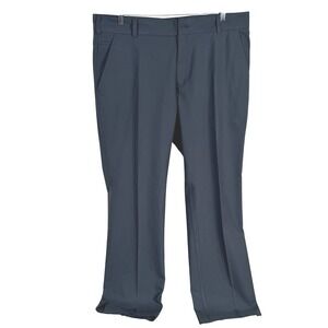 Nike Performance Golf Pants Mens 38x32 Black Stretch Flat Front 398617-010